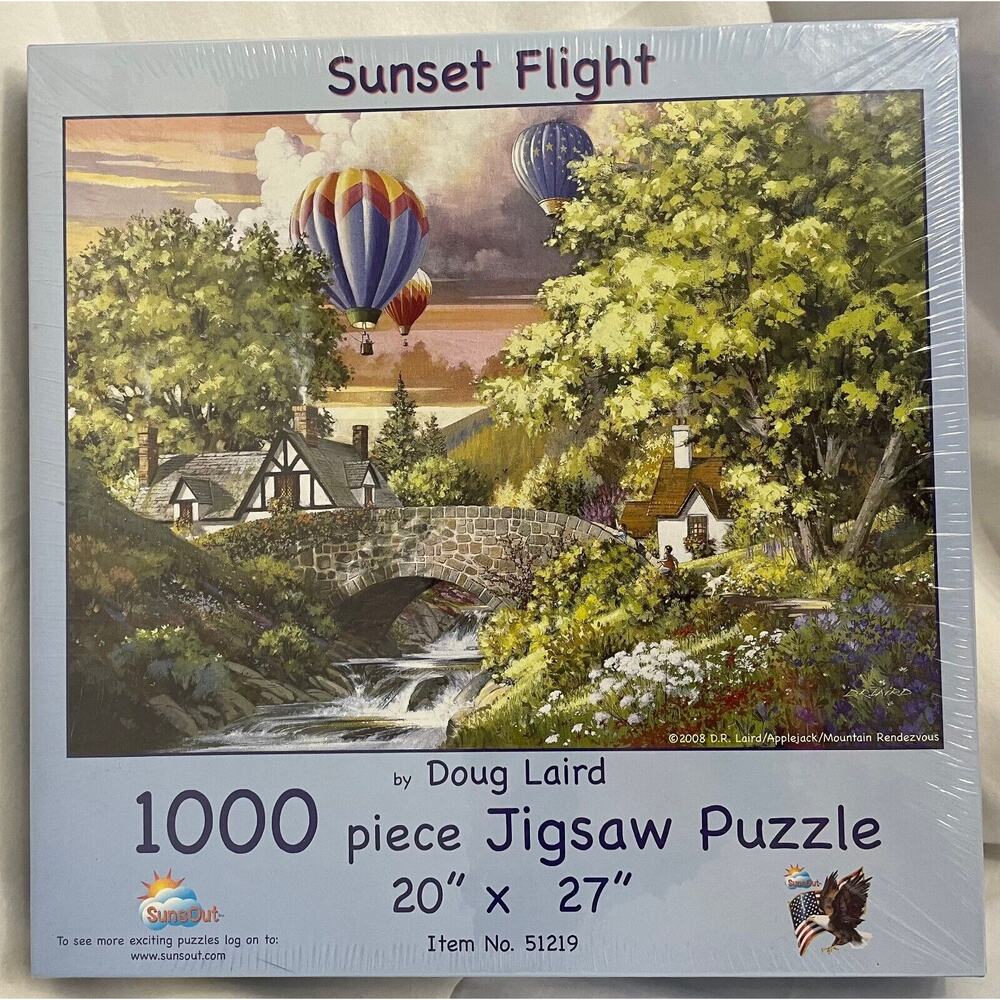 NEW SunsOut "Sunset Flight" 1000 pc Jigsaw Puzzle Doug Laird Art‎ SEALED